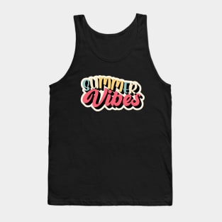 Retro Summer vibes vintage summer time design Tank Top